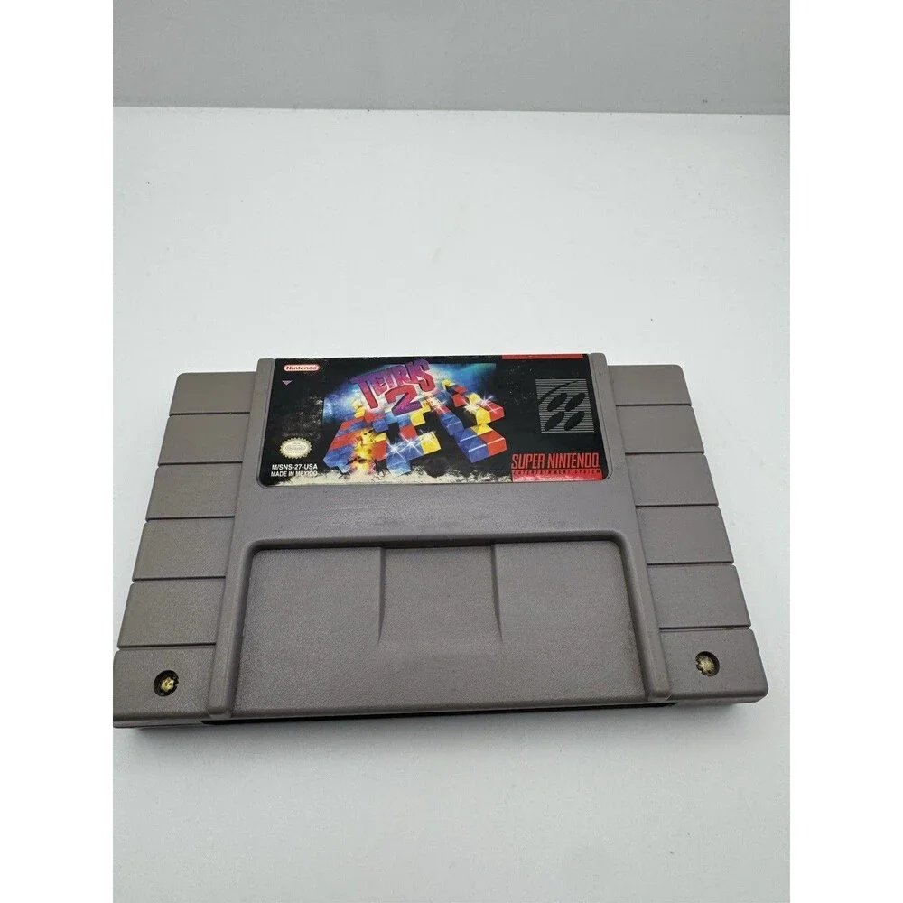 SNES Tetris 2-Super Mario World-Wheel of Fortune-Vegas Stakes LOT of 6